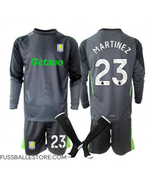 Günstige Aston Villa Emiliano Martinez #23 Torwart Heimtrikotsatz Kinder 2025-26 Langarm (+ Kurze Hosen) Günstige Aston Villa Emiliano Martinez #23 Torwart Heimtrikotsatz Kinder 2025-26 Langarm (+ Kurze Hosen)